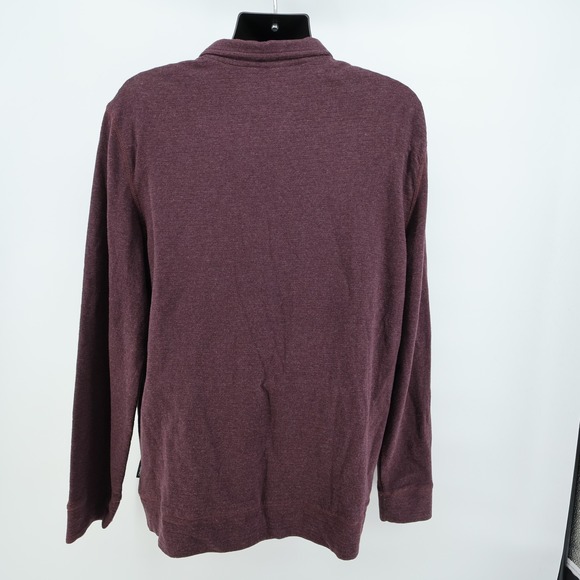 Calvin Klein Jeans Mens Large /4 Zip Mock Neck Pullover Top Shirt NEW - Picture 4 of 8